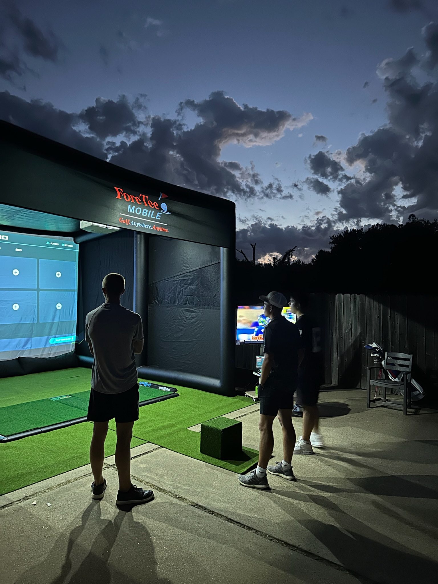 ForeTee Mobile simulator — event setup 1