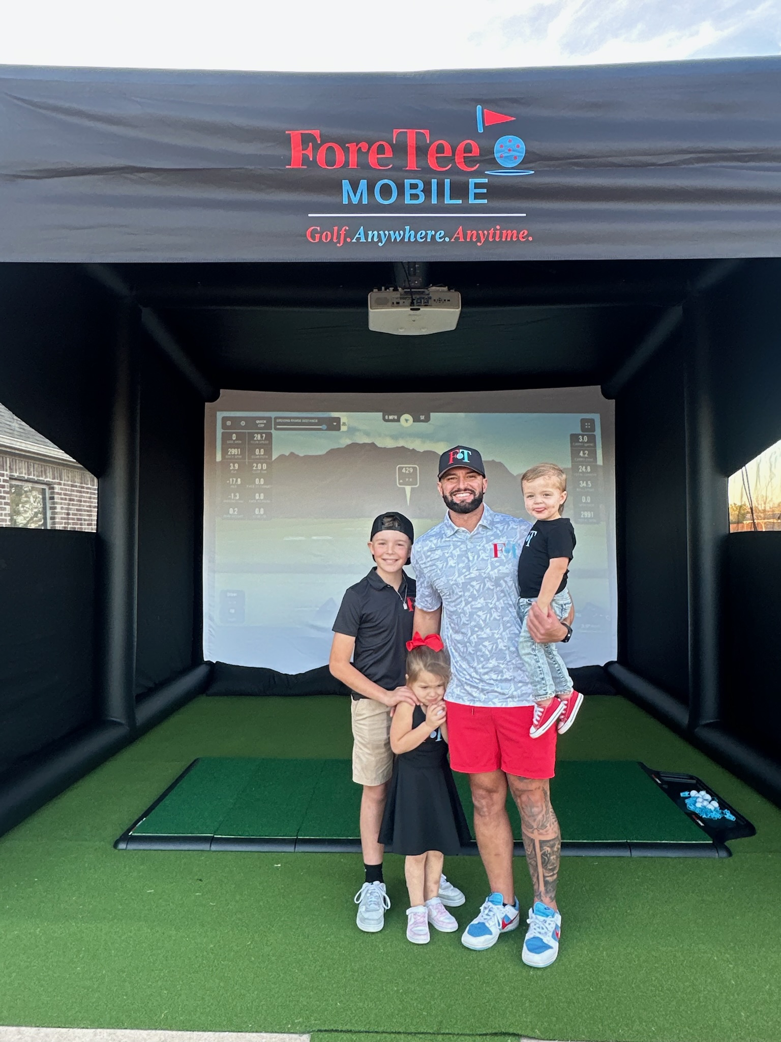 ForeTee Mobile simulator — event setup 1