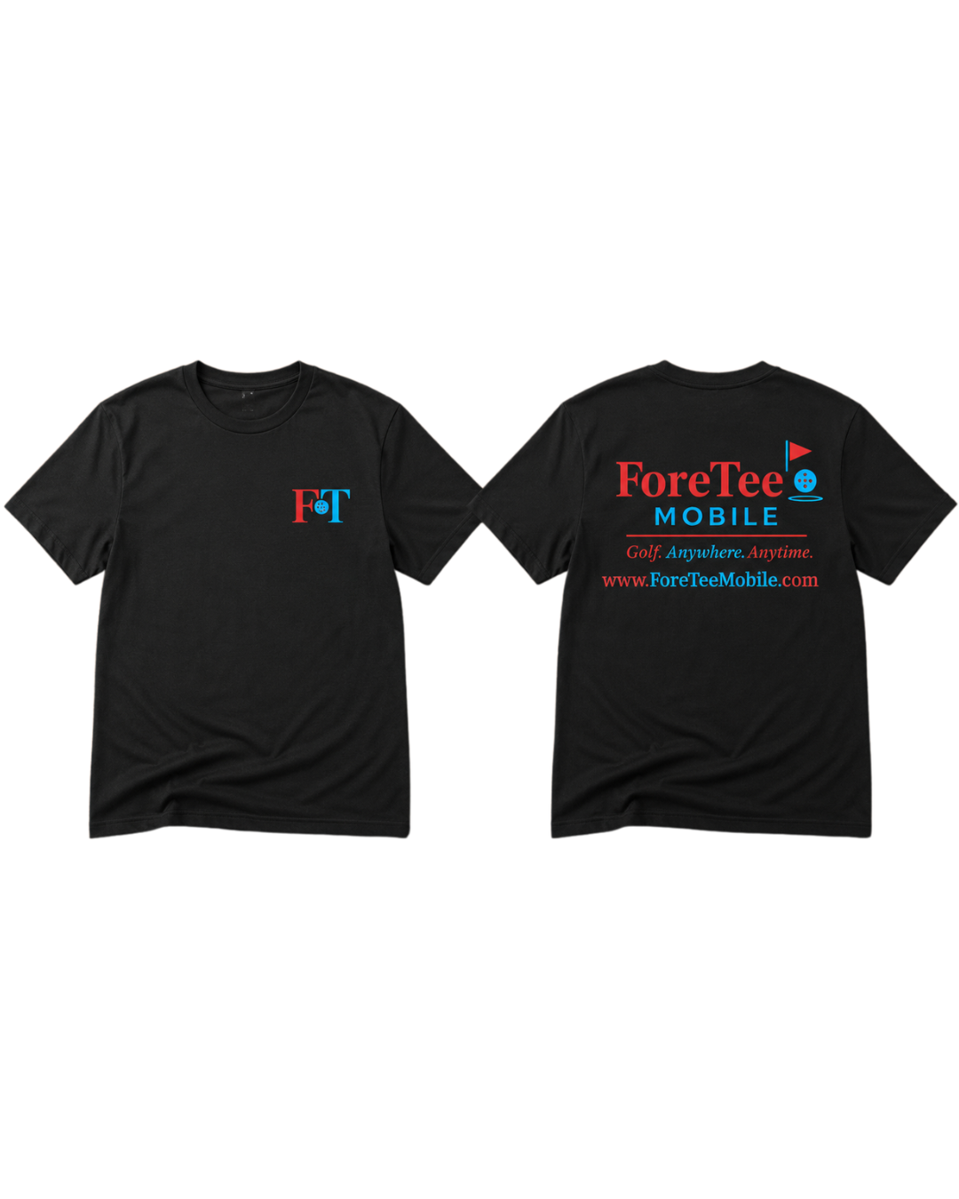 ForeTee Mobile Performance Tee – Black